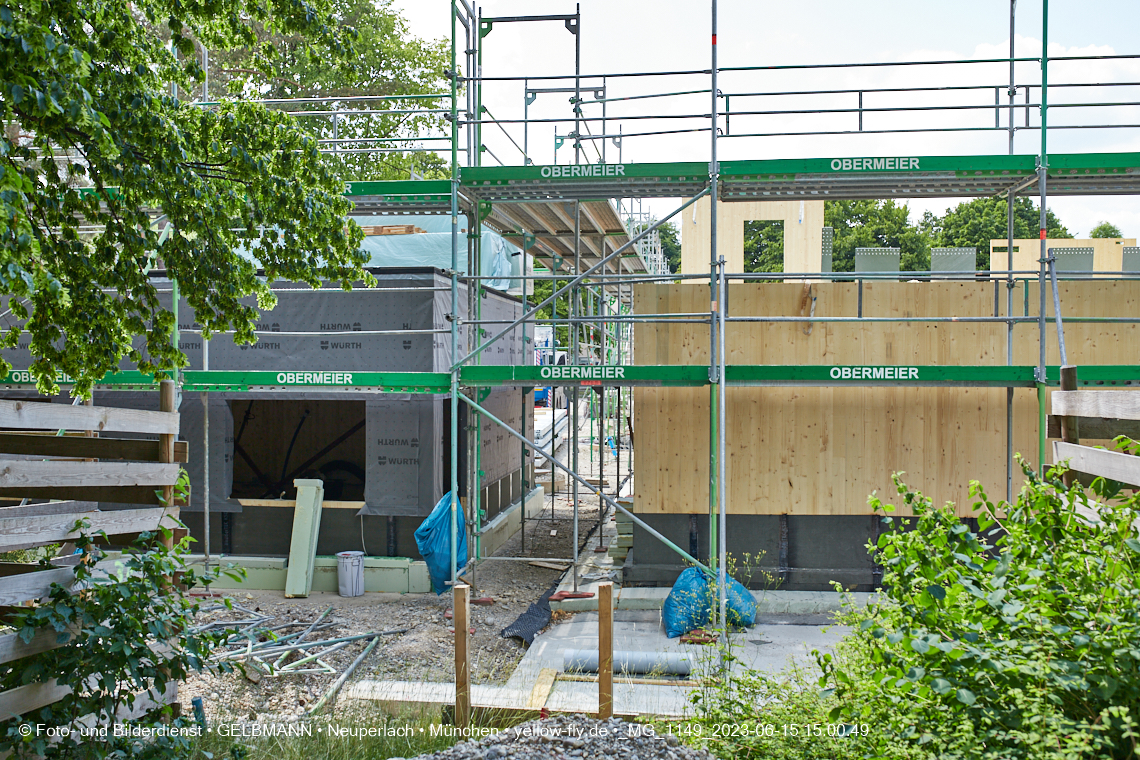 15.06.2023 - Neubau des Kindergartens und Hort für Kinder in der Quiddestraße in Neuperlach